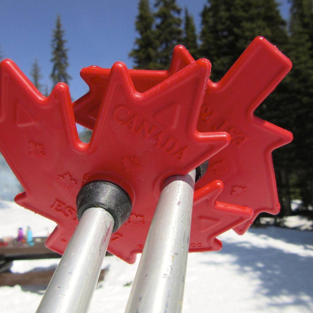 Ski Pole Powder Baskets Leave a Leaf